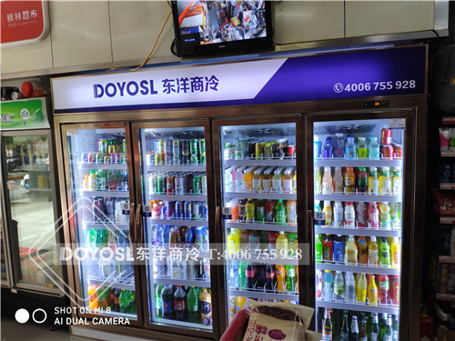 湖北省武汉市洪山区天猫枫林超市冷柜-饮料冷藏柜案例