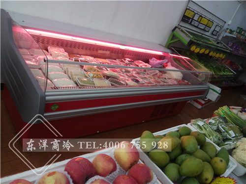 东莞小鱼生鲜超市鲜肉保鲜柜工程案例